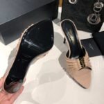 Saint Laurent Slipper Sandals Heels Shoes - Image 9