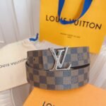 Louis Vuitton LV Leather Belts 1:1 Mirror Version