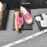 Chanel Chunky Chain Alphabet High Heels Sandals Slippers Shoes - Image 6