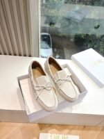 Dior Shoes Chanristian Dior Logo Buckle Flat Loafers Casual Slipper Shoes - Image 2