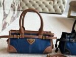 Prada SoftLux Wax Leather Handbag/Underarm