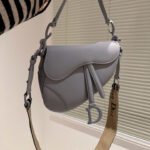 Dior Saddle Bag Matte Leather Shoulder Bag - Image 12