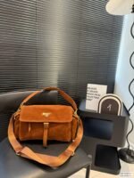 Prada Explore Suede Shoulder Bag 33321 - Image 4