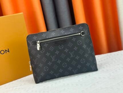 Louis Vuitton Pochette Jour Monogram Eclipse M82080 Clutch Bag Handbag