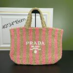 PRADA Crochet Tote Bag Handbag - Image 7