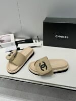 Chanel Embossed Logo Sandals Slipper Shoes - Image 2