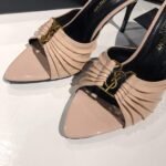 Saint Laurent Slipper Sandals Heels Shoes - Image 6