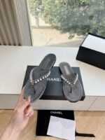 Chanel Clip Toe Slipper Sandals Shoes - Image 2