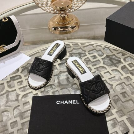 Chanel Slipper Sandals Heels Shoes