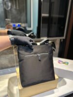 PRADA Waterproof Canvas Crossbody Bag with Gold-plated Buckle - Image 4