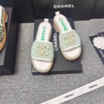 Chanel Chunky Chain Alphabet High Heels Sandals Slippers Shoes