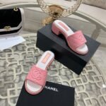 Chanel Slipper Sandals Heels Shoes - Image 4