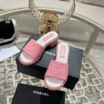 Chanel Slipper Sandals Heels Shoes - Image 5