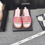 Chanel Chunky Chain Alphabet High Heels Sandals Slippers Shoes - Image 4