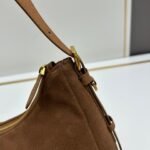 Prada Aimée medium suede shoulder bag 10A quality 1BC228 - Image 9