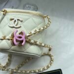 Chanel 24A Enamel CC Vanity Case 12cm Lambskin - Image 9