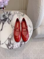 Prada Mesh Triangle Label Mary Jane Casual Shoes - Image 4