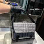 Burberry Check Flap Messenger Bag