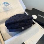CHANEL Classic Cashmere Blend Beret Hat - Image 3