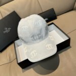 Chanel Baseball Cap - Classic Double C Canvas & Full-Grain Leather - Image 13