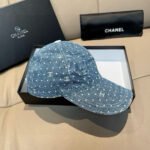 Chanel Baseball Cap - Mini Double C Denim & Full-Grain Leather - Image 3
