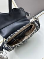 Dior 0446 Silver D-Studs Adjustable Strap Crossbody Bag - Image 11
