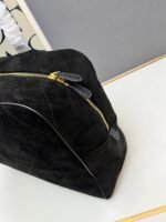 CHANEL 1S3273 Suede Calfskin Bowling Tote Bag - Image 9