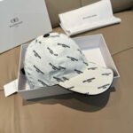 Balenciaga Baseball Cap - Silk Screen Satin Full-Grain Leather Unisex - Image 8