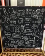 CHANEL 2025 140cm Silk-Cashmere Print Twilly Scarf - Image 9