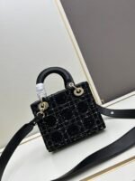 Dior 2013 Three-Compartment Cannage Stitch Adjustable Crossbody Bag - Image 4