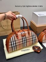 Burberry Highlands Bowling Bag with Equestrian Badge - Image 11