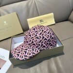 Burberry Baseball Cap - New TB Monogram PU Print - Image 7