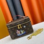 LV LuxeCraft M44495 Expandable Top Handle Travel Cosmetic Pouch