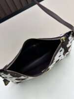 Prada 2579 Cow Print Calfskin Underarm Shoulder Bag - Image 7