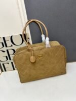 CHANEL 1S3273 Suede Calfskin Bowling Tote Bag - Image 11