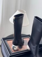 Chanel 25K Ankle Boots - Oversized Pearl Molded Leather Outsole - Image 8