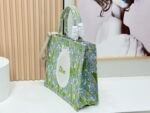 Dior 8833 Green Leaf Mirror Print Tote Shopping Carryall Bag - Image 10