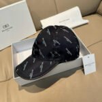 Balenciaga Baseball Cap - Silk Screen Satin Full-Grain Leather Unisex - Image 4